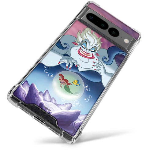 Disney Villains Ursula Ariel and Flounder Google Pixel 7 Pro Clear Case